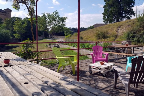 La terrasse et le jardin