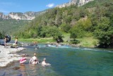 Baignade dans les gorges